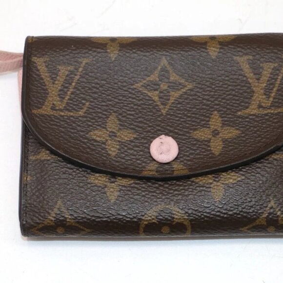 Louis Vuitton Rosalie Monogram Coin Purse Wallet Brown/Rose Ballerine M62361 - Picture 1 of 16